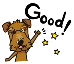 iinu - Airedale Terrier sticker #10233218