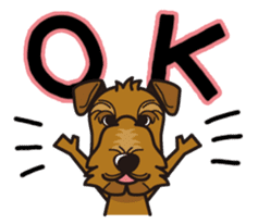 iinu - Airedale Terrier sticker #10233219