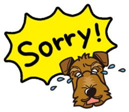 iinu - Airedale Terrier sticker #10233226