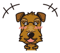 iinu - Airedale Terrier sticker #10233227