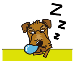 iinu - Airedale Terrier sticker #10233228