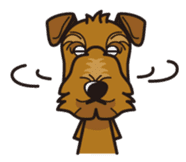 iinu - Airedale Terrier sticker #10233229