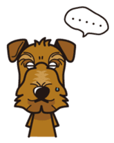 iinu - Airedale Terrier sticker #10233230