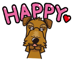 iinu - Airedale Terrier sticker #10233231