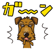 iinu - Airedale Terrier sticker #10233232