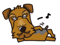 iinu - Airedale Terrier sticker #10233234