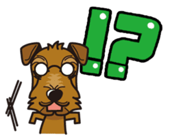 iinu - Airedale Terrier sticker #10233235