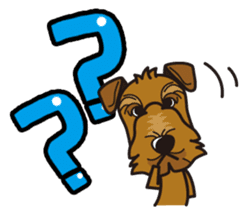 iinu - Airedale Terrier sticker #10233237