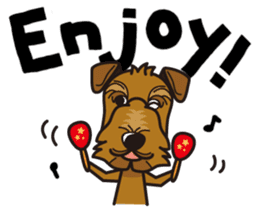 iinu - Airedale Terrier sticker #10233239