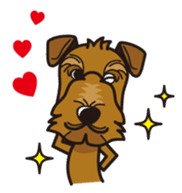 iinu - Airedale Terrier sticker #10233241