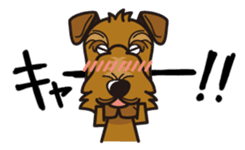 iinu - Airedale Terrier sticker #10233242