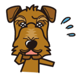 iinu - Airedale Terrier sticker #10233244