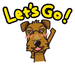 iinu - Airedale Terrier sticker #10233249