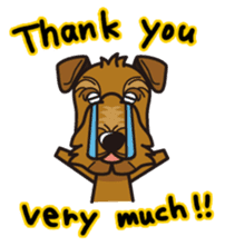 iinu - Airedale Terrier sticker #10233251