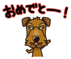 iinu - Airedale Terrier sticker #10233252