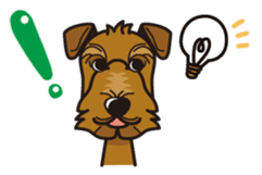 iinu - Airedale Terrier sticker #10233254
