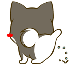 Japanese Black Shiba Inu tan 4 sticker #10234043