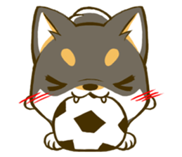 Japanese Black Shiba Inu tan 4 sticker #10234044