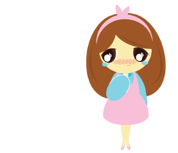 Pretty Cute Girl sticker #10235754
