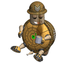 Robot Sergeant Tortoise sticker #10235817