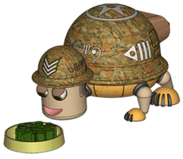 Robot Sergeant Tortoise sticker #10235823