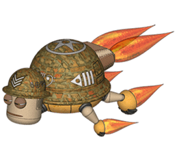 Robot Sergeant Tortoise sticker #10235825