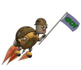 Robot Sergeant Tortoise sticker #10235827