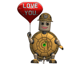 Robot Sergeant Tortoise sticker #10235834