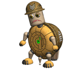 Robot Sergeant Tortoise sticker #10235838