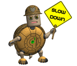 Robot Sergeant Tortoise sticker #10235845