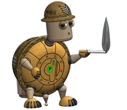 Robot Sergeant Tortoise sticker #10235846