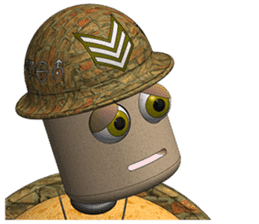Robot Sergeant Tortoise sticker #10235848