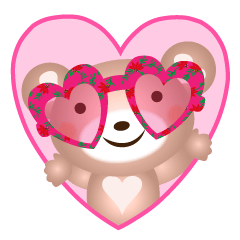 Lovely Heart bear Bera