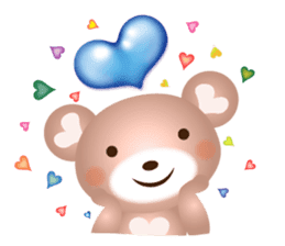 Lovely Heart bear Bera sticker #10236696