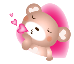 Lovely Heart bear Bera sticker #10236698