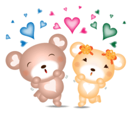 Lovely Heart bear Bera sticker #10236700