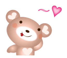 Lovely Heart bear Bera sticker #10236702