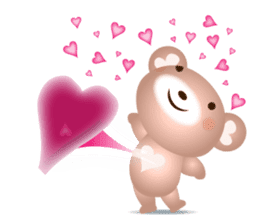 Lovely Heart bear Bera sticker #10236706