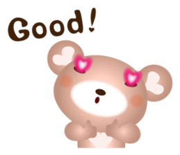 Lovely Heart bear Bera sticker #10236707