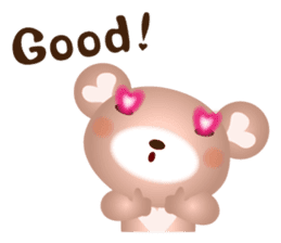 Lovely Heart bear Bera sticker #10236707