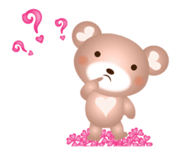 Lovely Heart bear Bera sticker #10236708