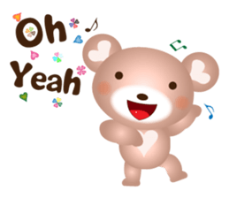 Lovely Heart bear Bera sticker #10236709