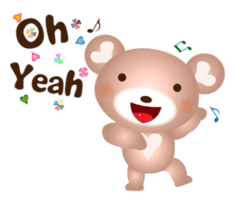 Lovely Heart bear Bera sticker #10236709