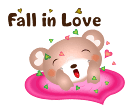 Lovely Heart bear Bera sticker #10236711