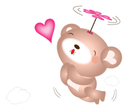 Lovely Heart bear Bera sticker #10236714