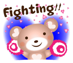 Lovely Heart bear Bera sticker #10236717