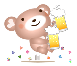 Lovely Heart bear Bera sticker #10236718