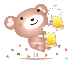 Lovely Heart bear Bera sticker #10236718