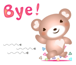 Lovely Heart bear Bera sticker #10236721