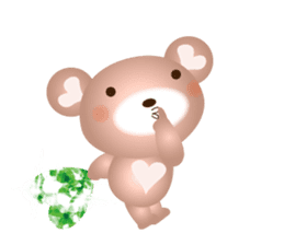 Lovely Heart bear Bera sticker #10236722